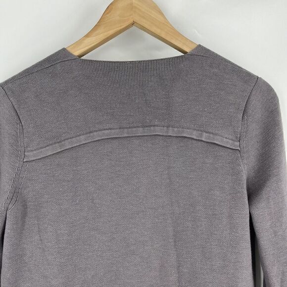Lululemon Sweater Size 6 Heathered Mystique Purple Gray City Street Cardigan - Picture 5 of 6